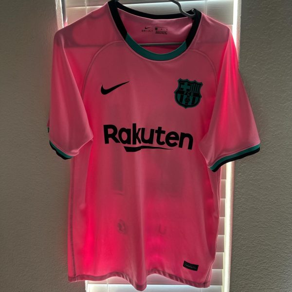 Nike Barcelona pink away shirt