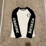 Chrome Hearts Men's White and Black T-shirt