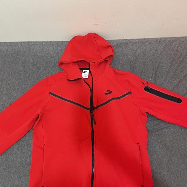 Red Nike Tech Jacket