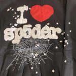 I Love Spider Hoodie Black - Image 3
