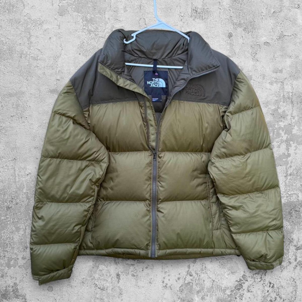 The North Face Men's Khaki and Green Jacket - Image 1