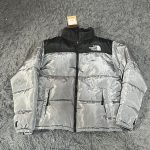 The North Face Men's Silver and Black Jacket