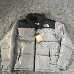 The North Face Men's Silver and Black Jacket - Image 2