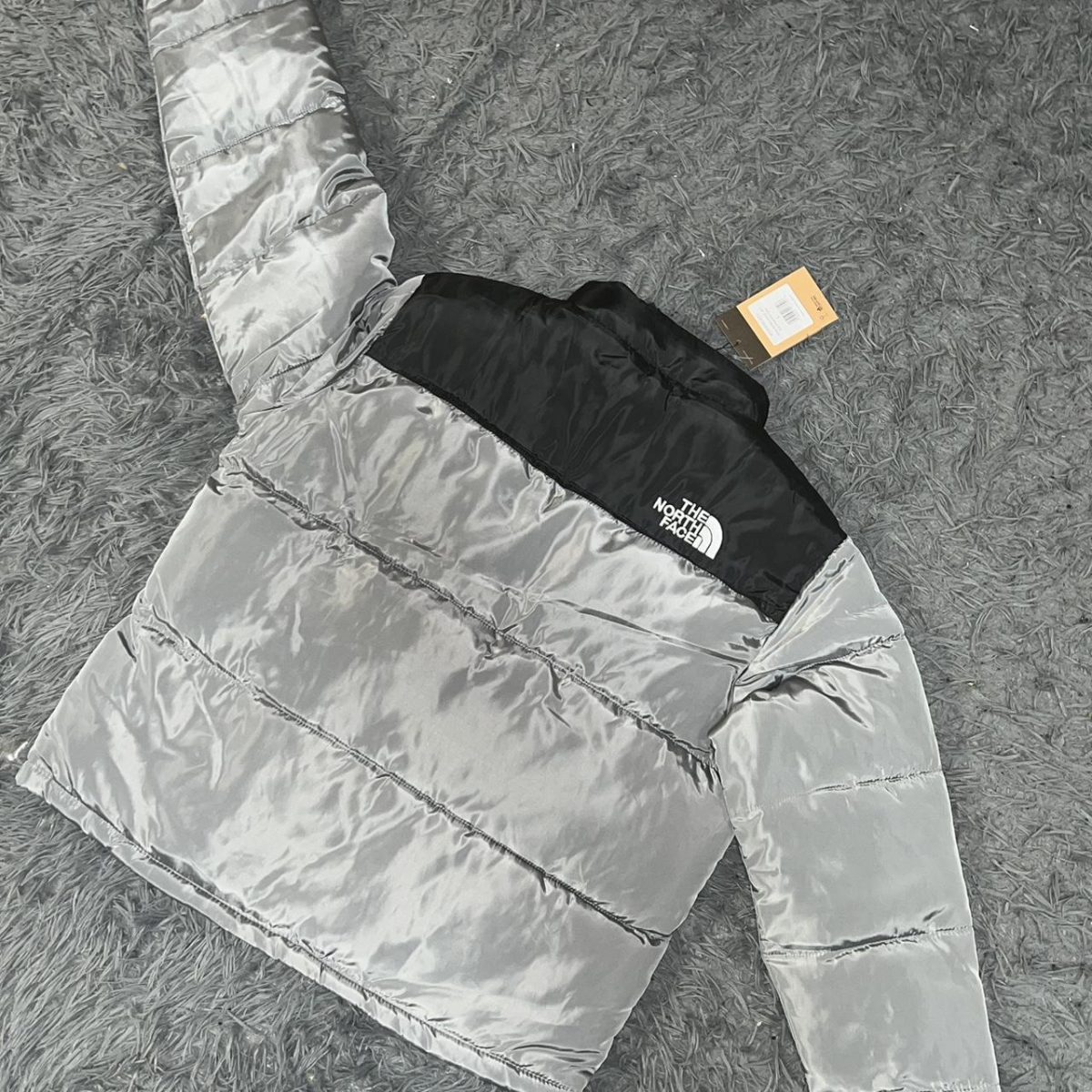 The North Face Men's Silver and Black Jacket - Image 3