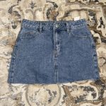 Women's Blue and Navy Skirt