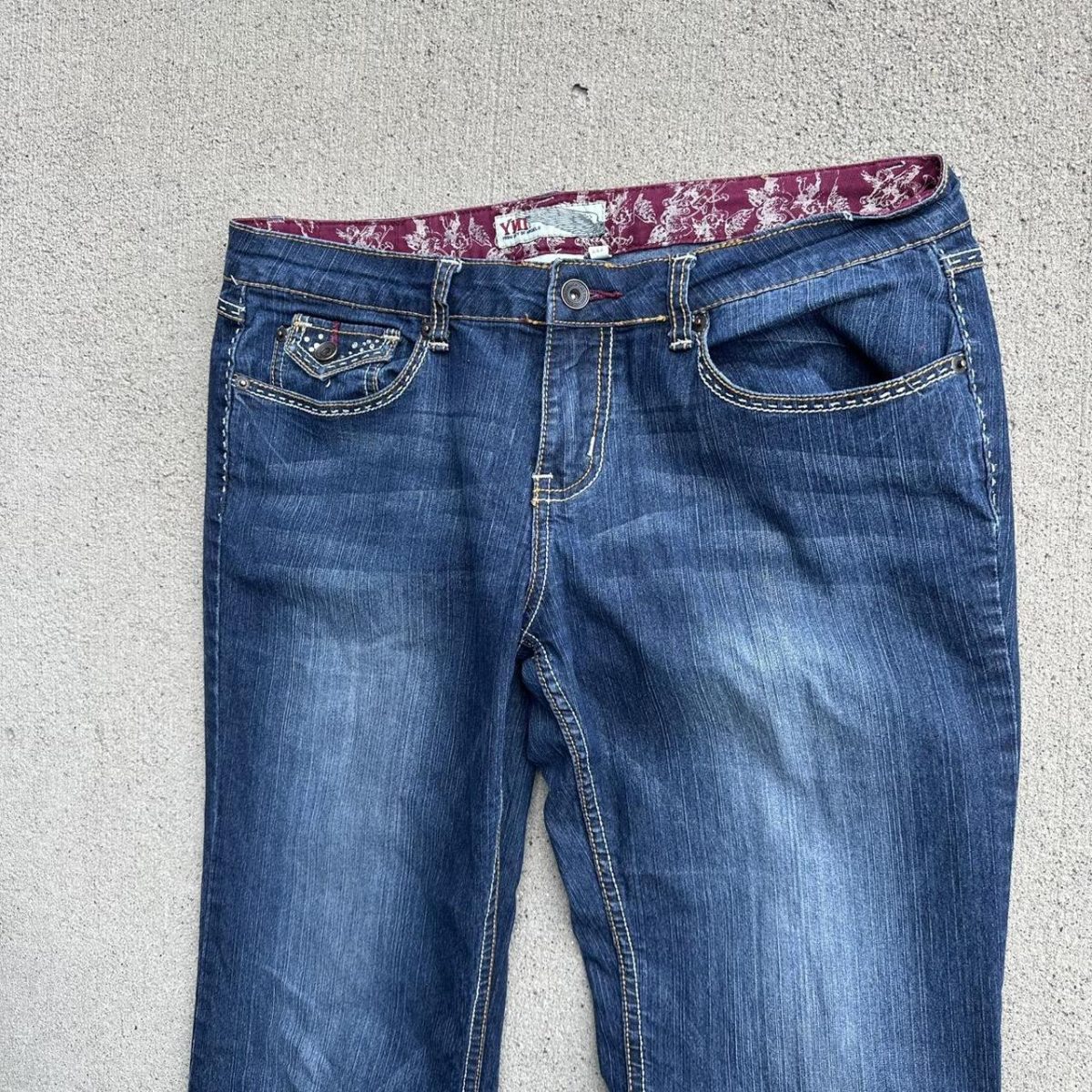 YMI Jeans Women's Blue and Navy Jeans - Image 2