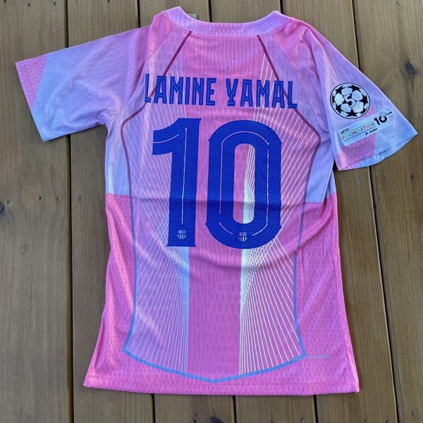 Lamine Yamal 10 pink Jersey